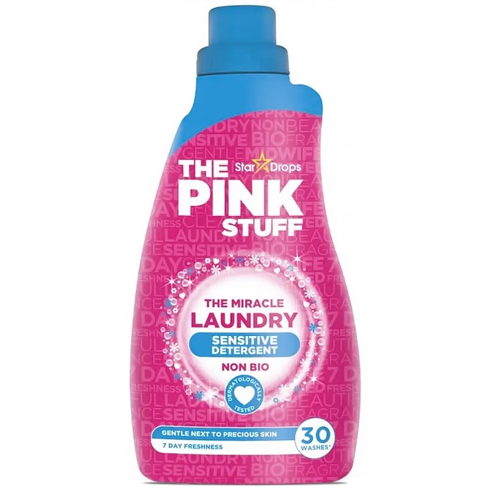 Гіпоалергенний гель для прання The Pink Stuff Sensitive Non Bio, 960 мл (30 прань) (820841) - 
